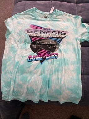 Genesis 'Game Over' Short Sleeve Tee - Mint Tie-Dye